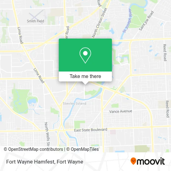 Fort Wayne Hamfest map