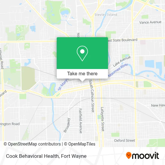 Cook Behavioral Health map