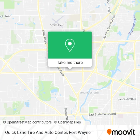 Quick Lane Tire And Auto Center map