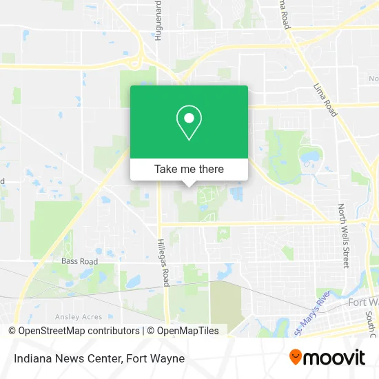 Indiana News Center map