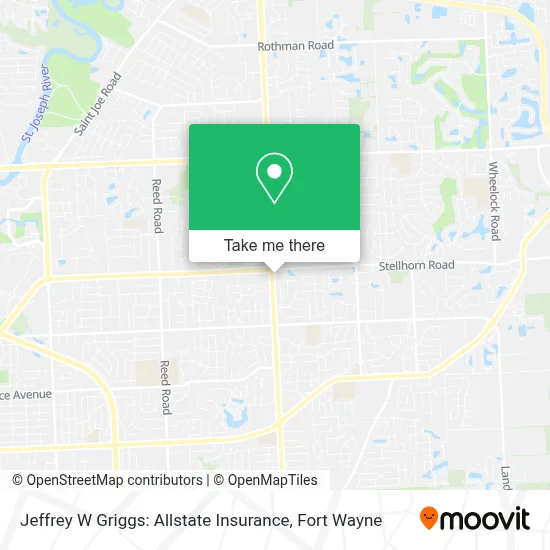 Jeffrey W Griggs: Allstate Insurance map