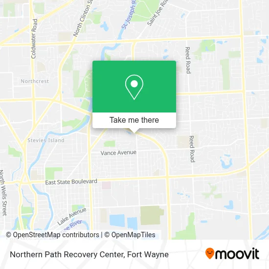 Northern Path Recovery Center map