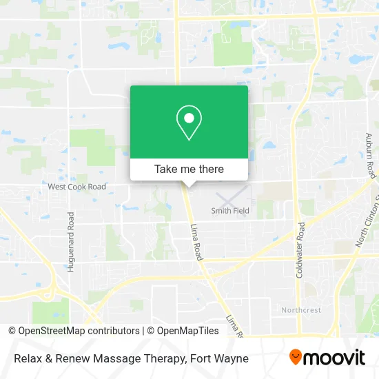 Relax & Renew Massage Therapy map