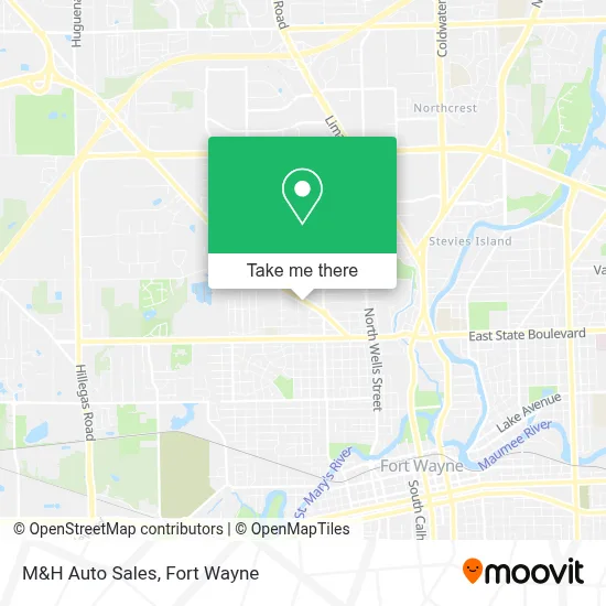 M&H Auto Sales map