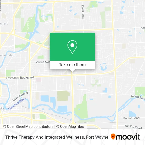 Thrive Therapy And Integrated Wellness map