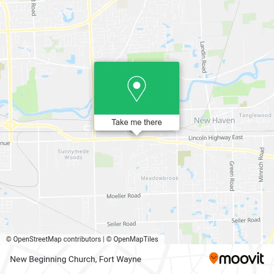 New Beginning Church map