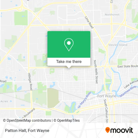 Patton Hall map
