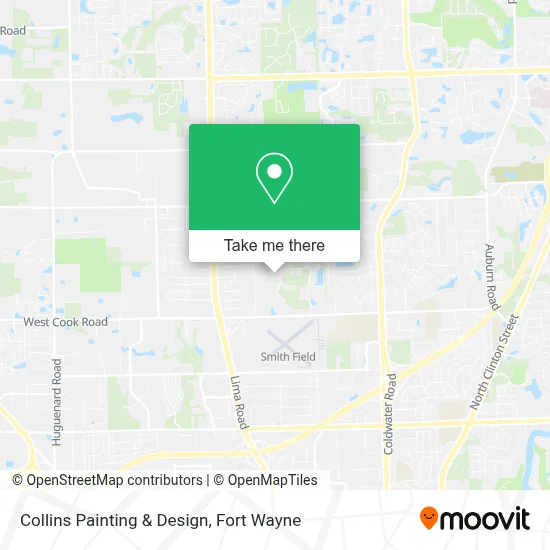 Collins Painting & Design map