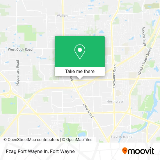 Fzag Fort Wayne In map