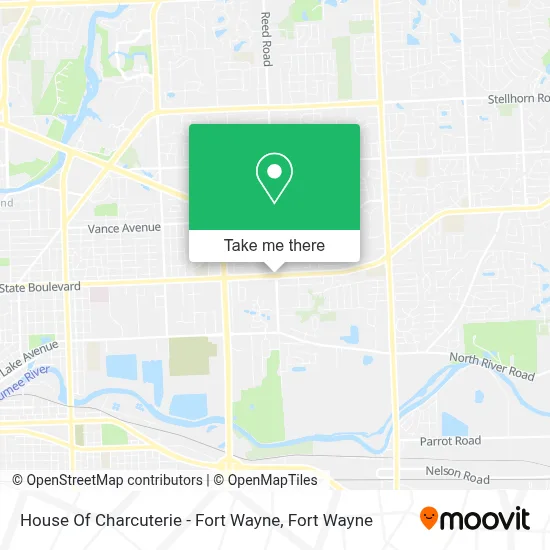 House Of Charcuterie - Fort Wayne map