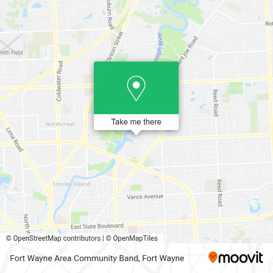 Fort Wayne Area Community Band map