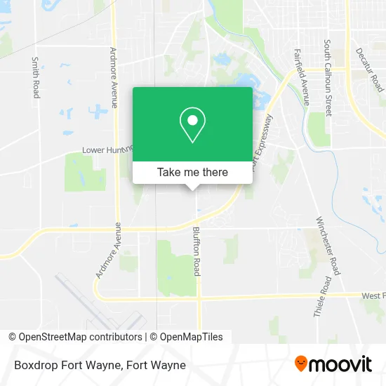 Boxdrop Fort Wayne map