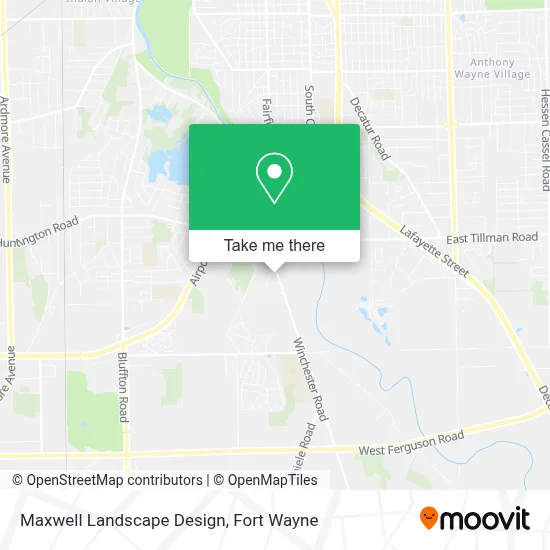 Maxwell Landscape Design map