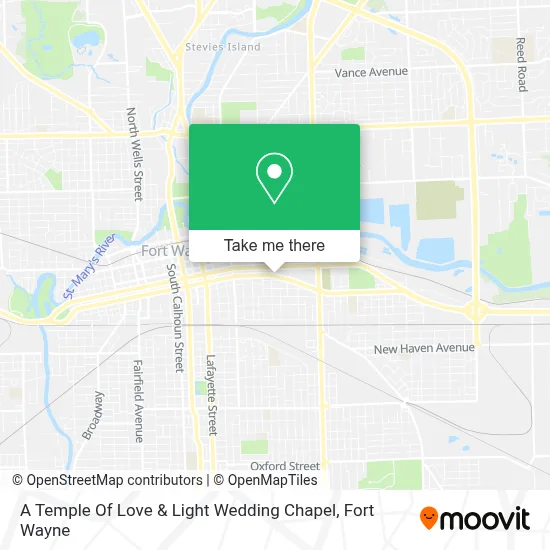 A Temple Of Love & Light Wedding Chapel map