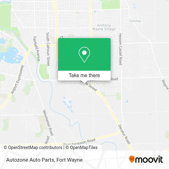 Autozone Auto Parts map