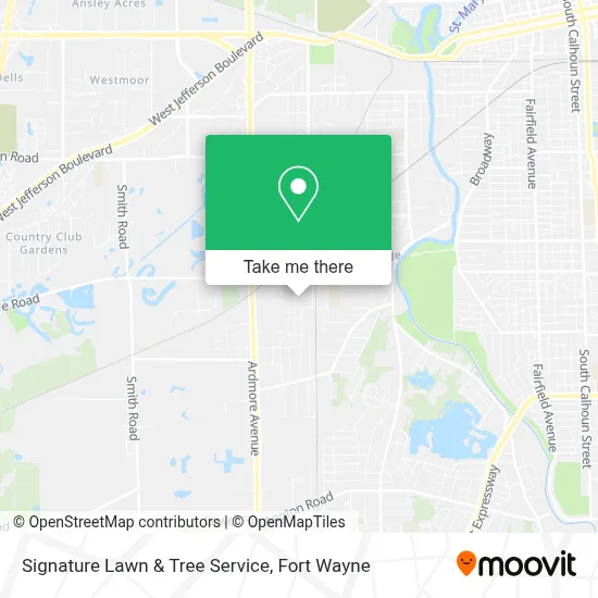 Signature Lawn & Tree Service map