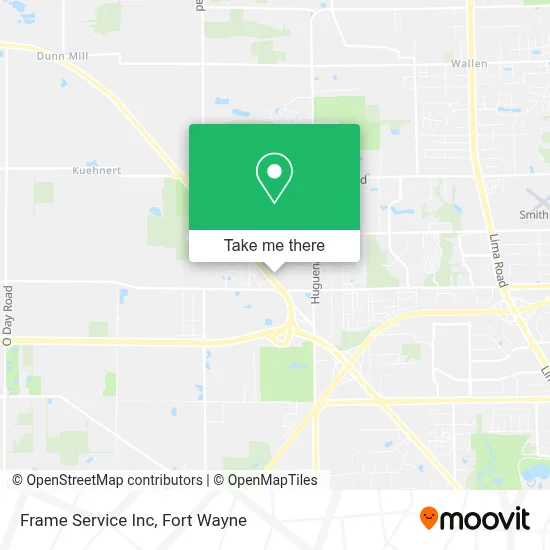 Frame Service Inc map