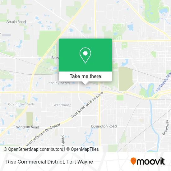 Rise Commercial District map