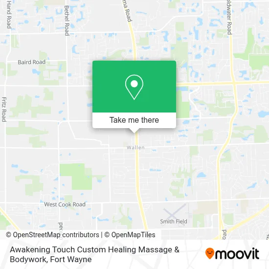 Awakening Touch Custom Healing Massage & Bodywork map