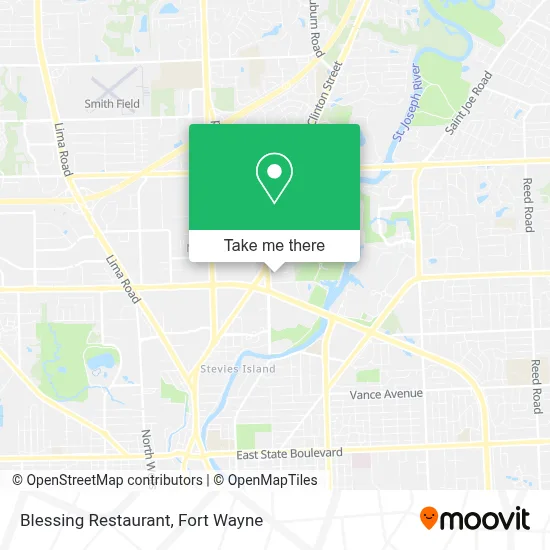 Blessing Restaurant map