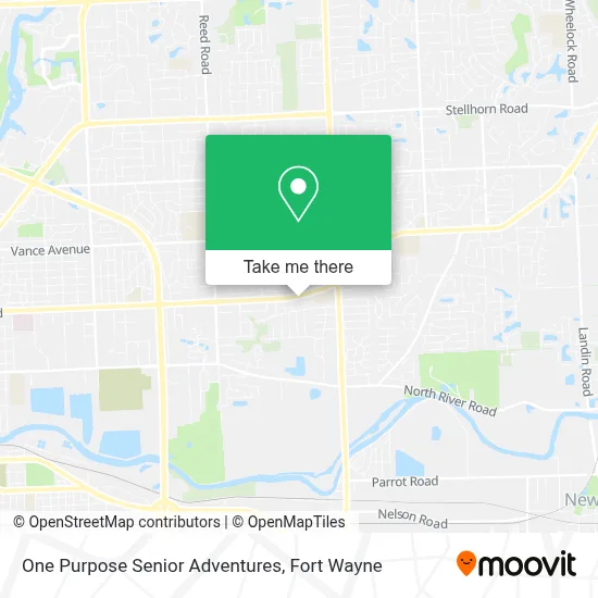 One Purpose Senior Adventures map