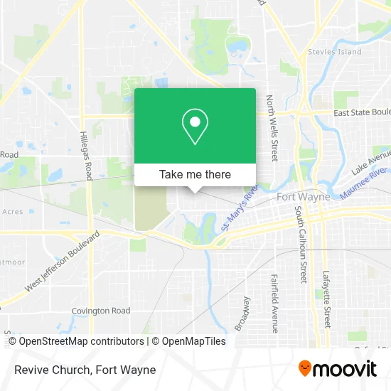 Revive Church map