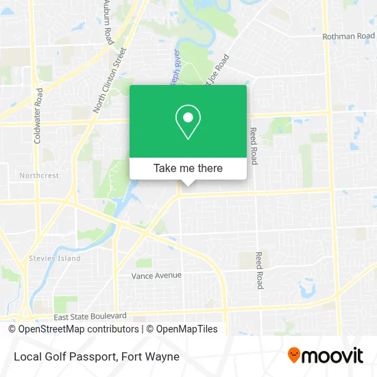 Local Golf Passport map