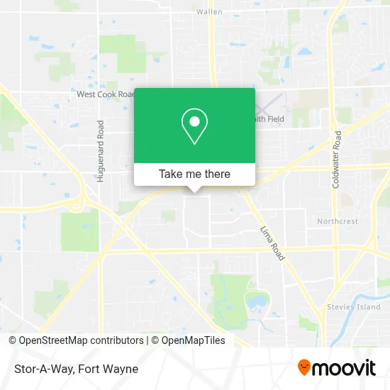 Stor-A-Way map