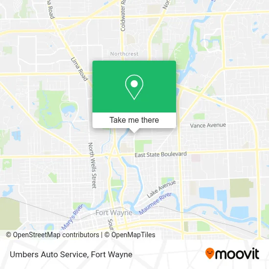 Umbers Auto Service map
