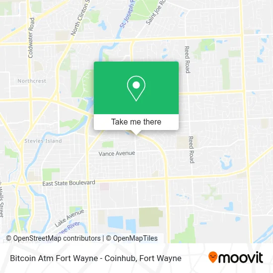 Bitcoin Atm Fort Wayne - Coinhub map