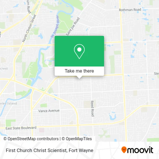 First Church Christ Scientist map
