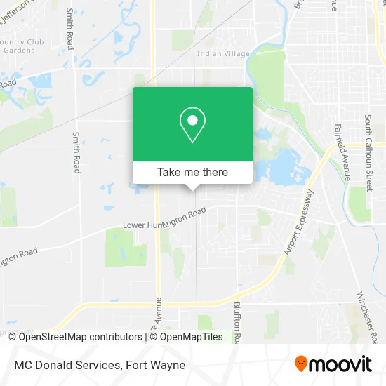 MC Donald Services map