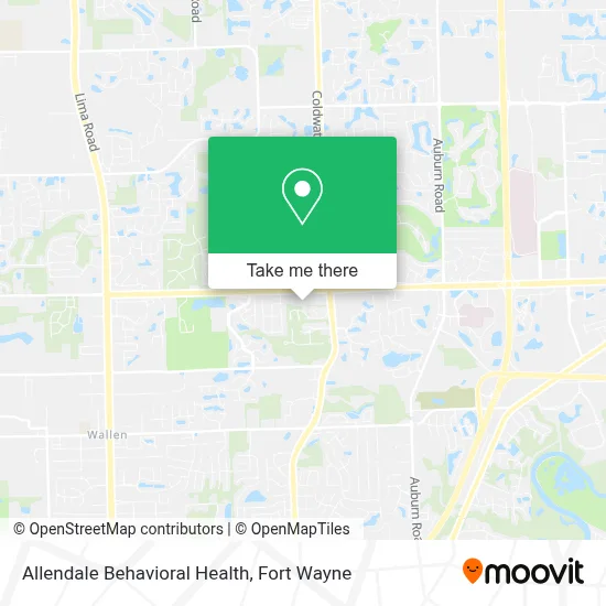 Allendale Behavioral Health map