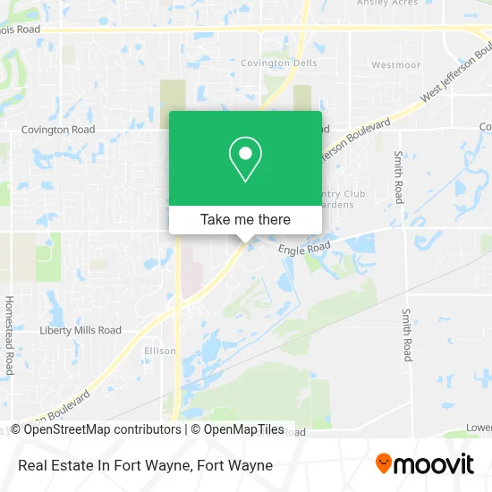 Real Estate In Fort Wayne map