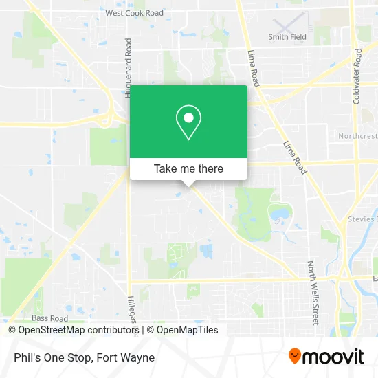 Phil's One Stop map