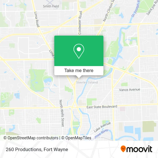 260 Productions map