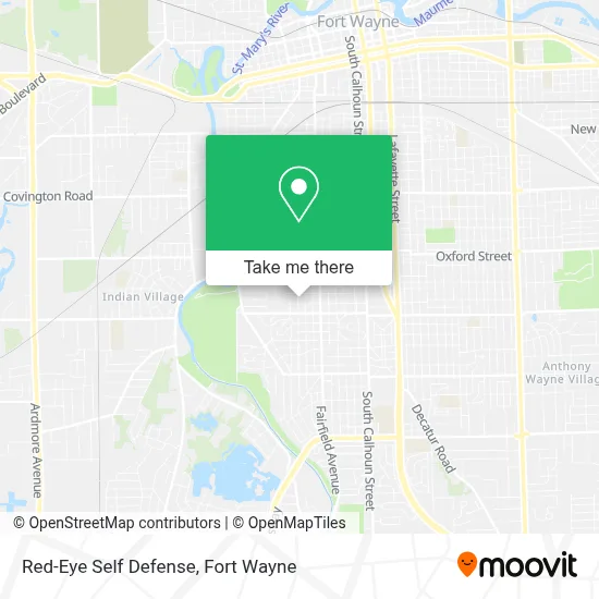 Red-Eye Self Defense map