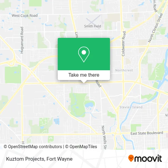 Kuztom Projects map