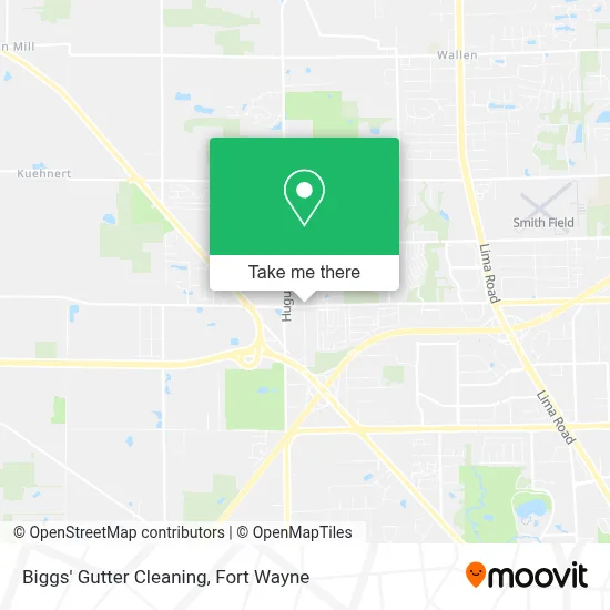 Biggs' Gutter Cleaning map