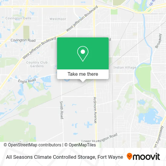 All Seasons Climate Controlled Storage map