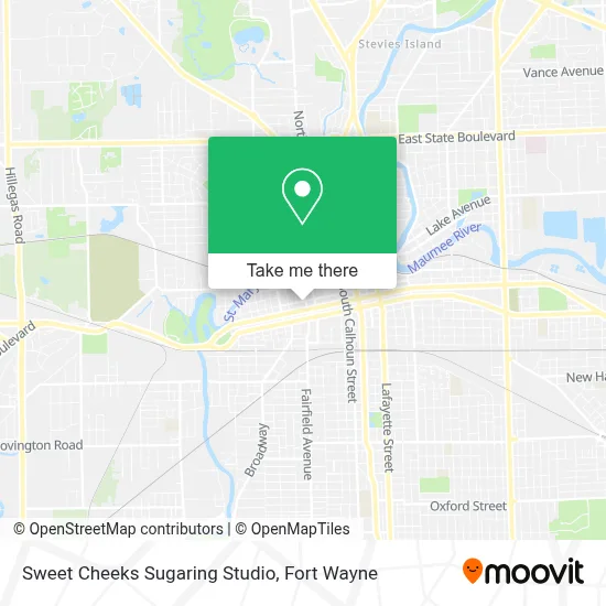 Sweet Cheeks Sugaring Studio map