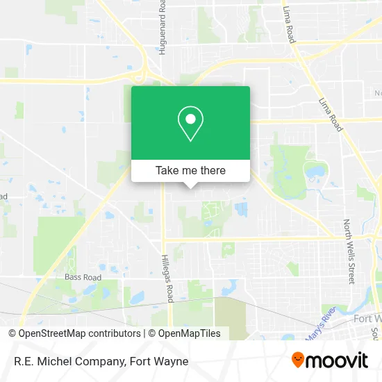 R.E. Michel Company map