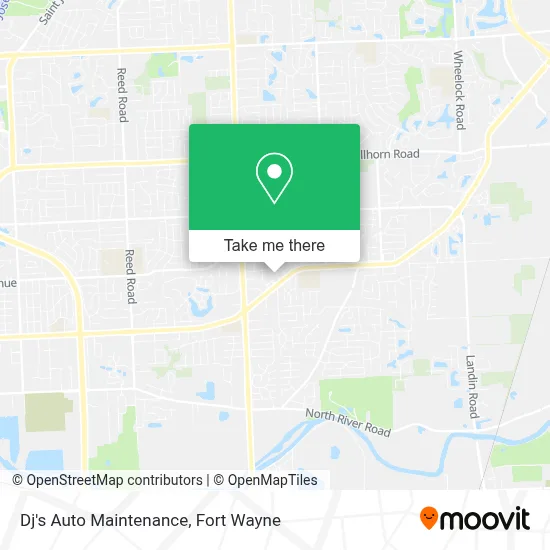 Dj's Auto Maintenance map