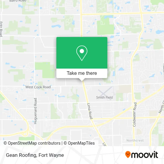 Gean Roofing map