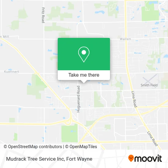Mudrack Tree Service Inc map
