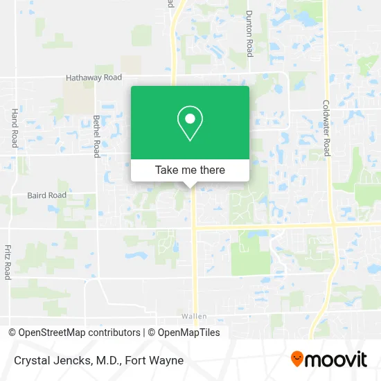 Crystal Jencks, M.D. map