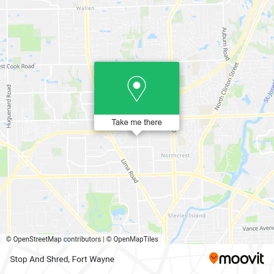 Stop And Shred map