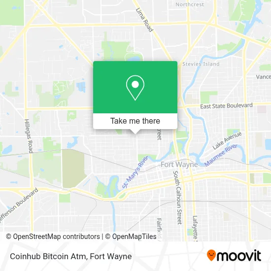 Coinhub Bitcoin Atm map