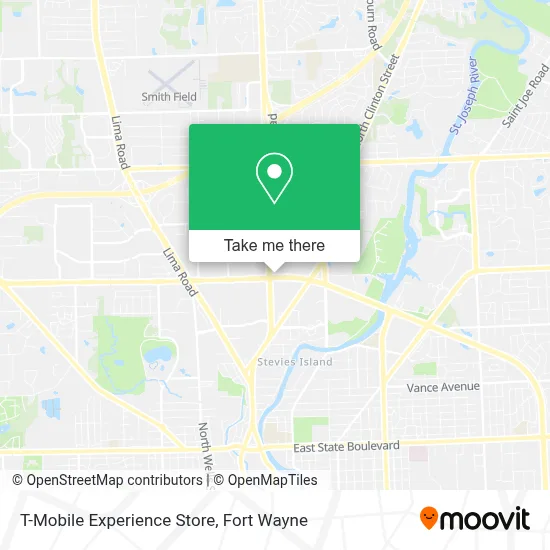 T-Mobile Experience Store map