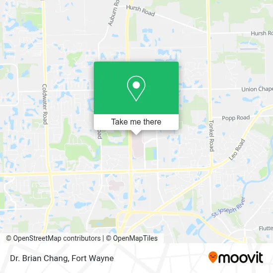 Dr. Brian Chang map